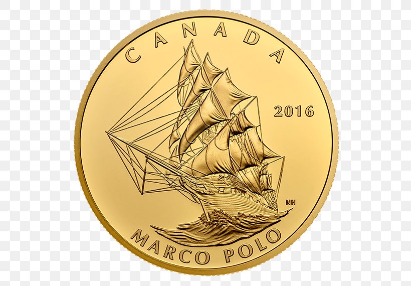 Canada Gold Coin Canadian Gold Maple Leaf Ship, PNG, 570x570px, Canada, American Gold Eagle, Bullion Coin, Canadian Gold Maple Leaf, Coin Download Free