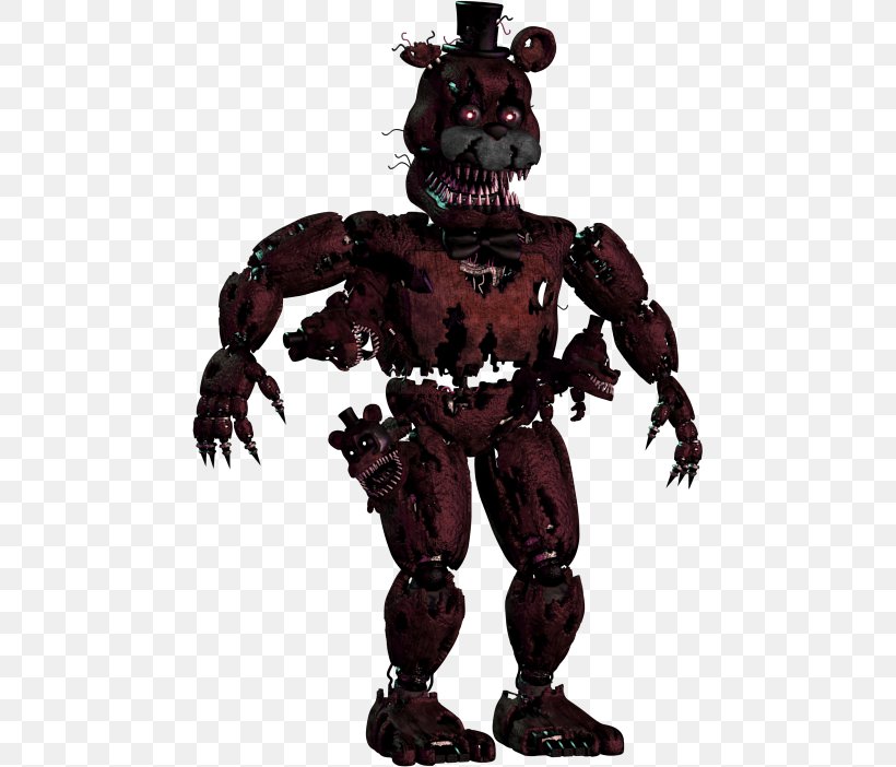 Five Nights At Freddy's 4 Freddy Fazbear's Pizzeria Simulator Five Nights At Freddy's 2 Five Nights At Freddy's: Sister Location, PNG, 467x702px, Nightmare, Action Figure, Animatronics, Bendy And The Ink Machine, Costume Download Free