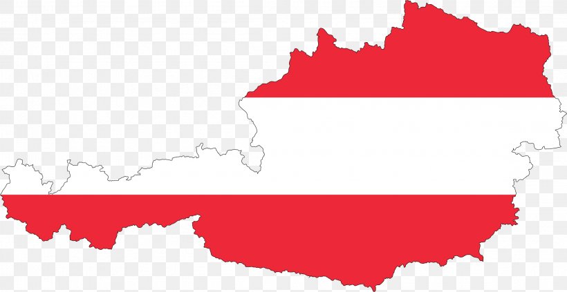 Flag Of Austria Map Clip Art, PNG, 2297x1186px, Austria, Area, Border, Flag, Flag Of Austria Download Free