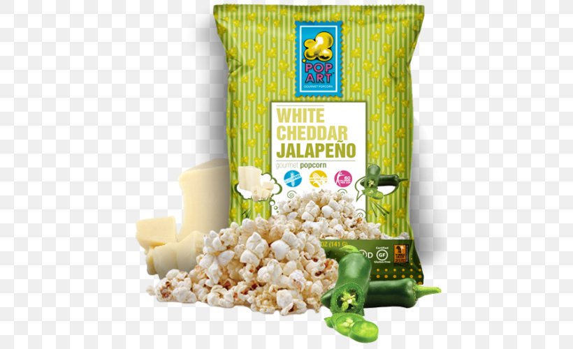 Popcorn Kettle Corn Vegetarian Cuisine Cheddar Cheese Snack, PNG, 500x500px, Popcorn, Art, Artist, Cheddar Cheese, Cheese Download Free
