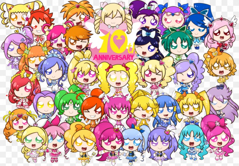 Pretty Cure All Stars Anniversary Wedding, PNG, 1072x744px, Pretty Cure, Anniversary, Art, Birthday, Cartoon Download Free