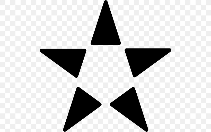 Triangle Point Star Shape, PNG, 512x512px, Triangle, Black, Black And White, Fivepointed Star, Logo Download Free