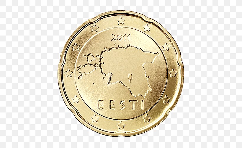 Estonian Euro Coins 20 Cent Euro Coin, PNG, 500x500px, 1 Cent Euro Coin, 1 Euro Coin, 2 Euro Coin, 5 Cent Euro Coin, 20 Cent Euro Coin Download Free