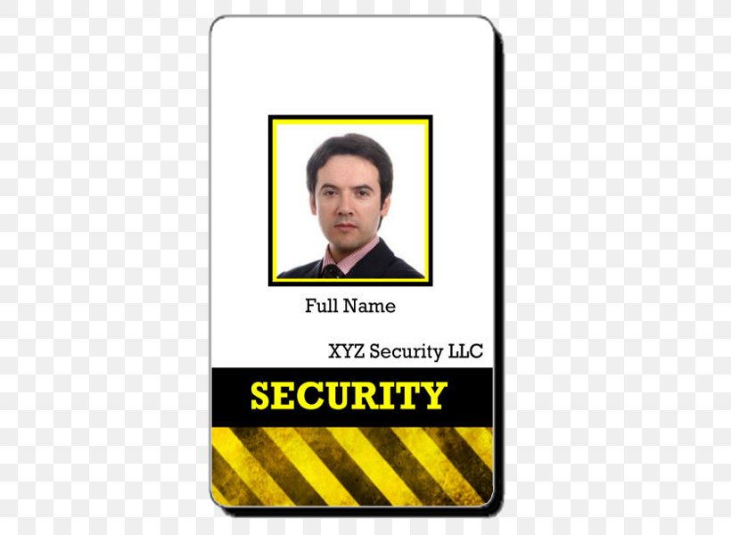 Badge Template Security Guard Identity Document, PNG, 600x600px, Badge, Access Badge, Brand, Computer Software, Identity Document Download Free