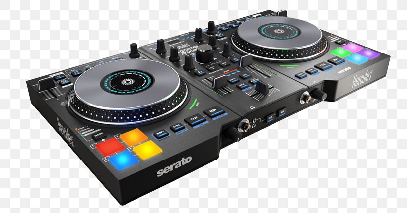 DJ Controller Disc Jockey Scratch Live DJ Mixer Hercules DJ Control Jogvision, PNG, 760x430px, Dj Controller, Audio Mixers, Cdj, Computer Dj, Controller Download Free
