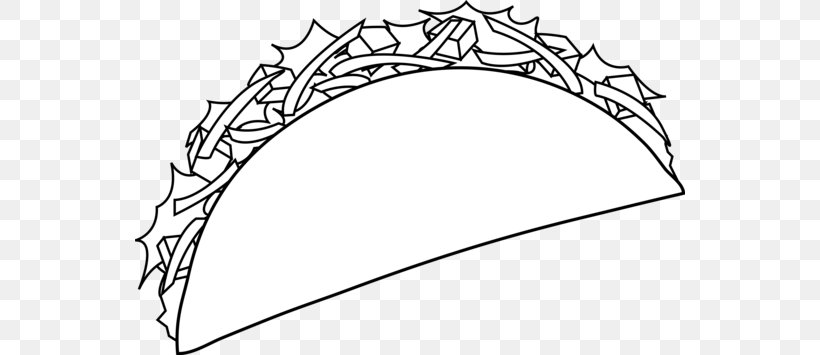 Taco Mexican Cuisine Tamale Burrito Clip Art, PNG, 550x355px, Taco, Area, Beef, Black, Black And White Download Free