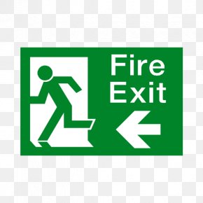 Arrow - Emergency Exit Exit Sign Fire Escape Fire Extinguishers Sticker PNG
