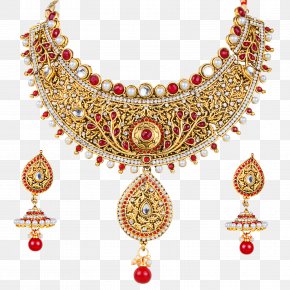 Necklace - Statement Necklace Jewellery Kundan Gold PNG