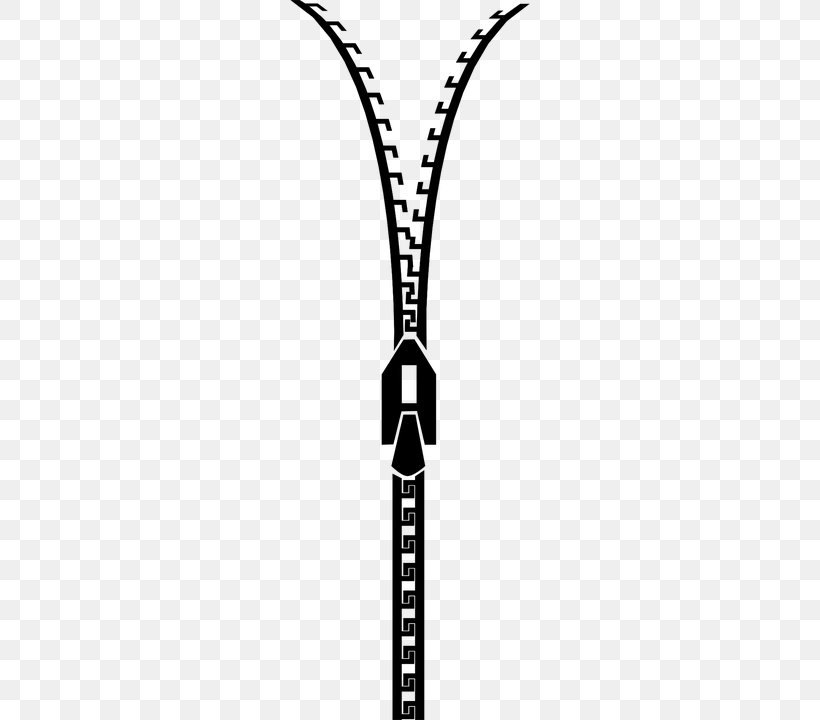 Zipper Clip Art, PNG, 360x720px, Zip, Black, Black And White, Brand, Clothing Download Free