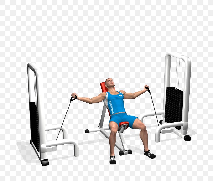 Shoulder Fly Bench Dumbbell Cable Machine, PNG, 700x700px, Watercolor, Cartoon, Flower, Frame, Heart Download Free