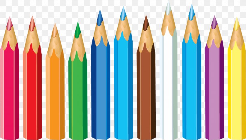 Colored Pencil Crayon Clip Art, PNG, 2362x1345px, Pencil, Color, Colored Pencil, Crayola, Crayon Download Free
