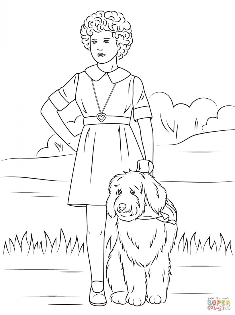 Little Orphan Annie Coloring Book Page Child, PNG, 1175x1575px, Watercolor, Cartoon, Flower, Frame, Heart Download Free