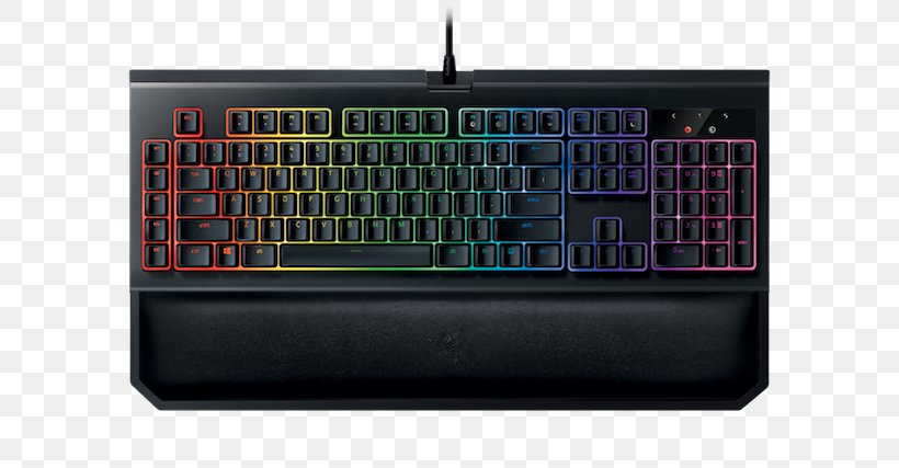 Computer Keyboard Razer BlackWidow Chroma V2 Gaming Keypad RGB Color Model, PNG, 640x427px, Computer Keyboard, Backlight, Computer Component, Computer Hardware, Display Device Download Free