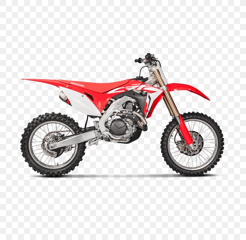 Honda CRF450R Exhaust System Honda CRF150R Motorcycle, PNG, 800x800px, Honda, Allterrain Vehicle, Automotive Exhaust, Bicycle, Bicycle Saddle Download Free