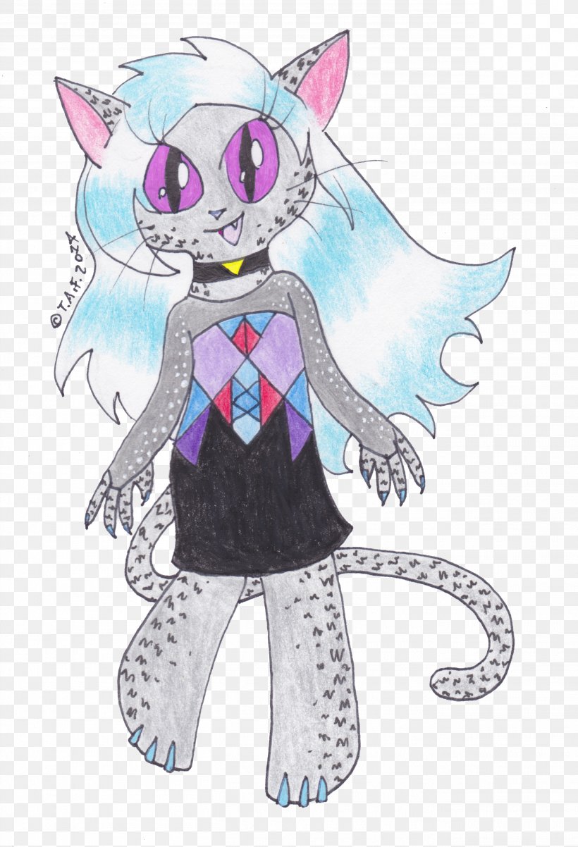 Cat Monster High Doll Drawing Png 2714x3979px Watercolor