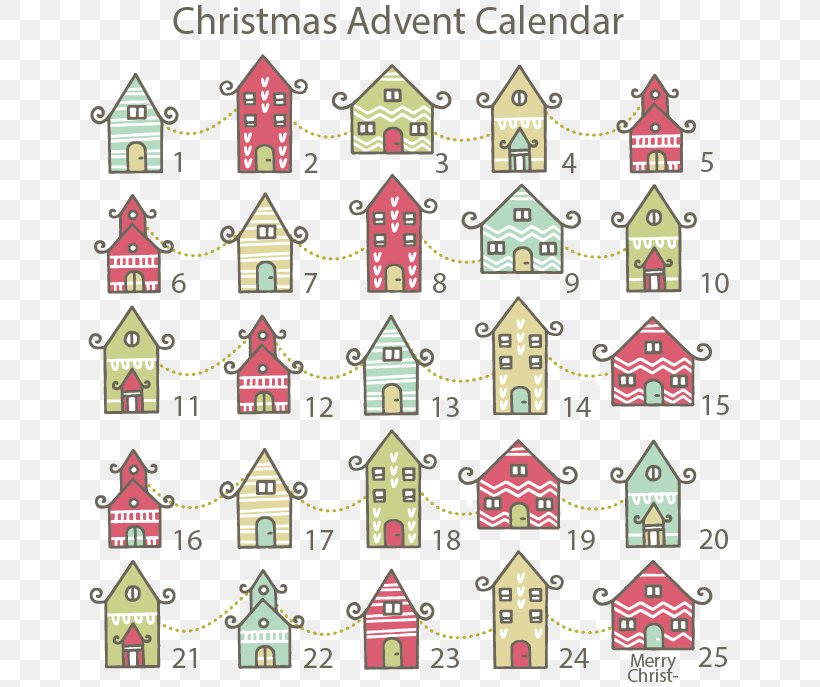Christmas Countdown, PNG, 643x687px, Santa Claus, Advent, Advent Calendars, Area, Art Download Free