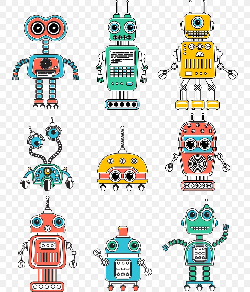 Find Difference Pictures Game Cartoon Robot Illustration, PNG, 738x958px,  2d Computer Graphics, Cartoon, Animation, Comics, Flat