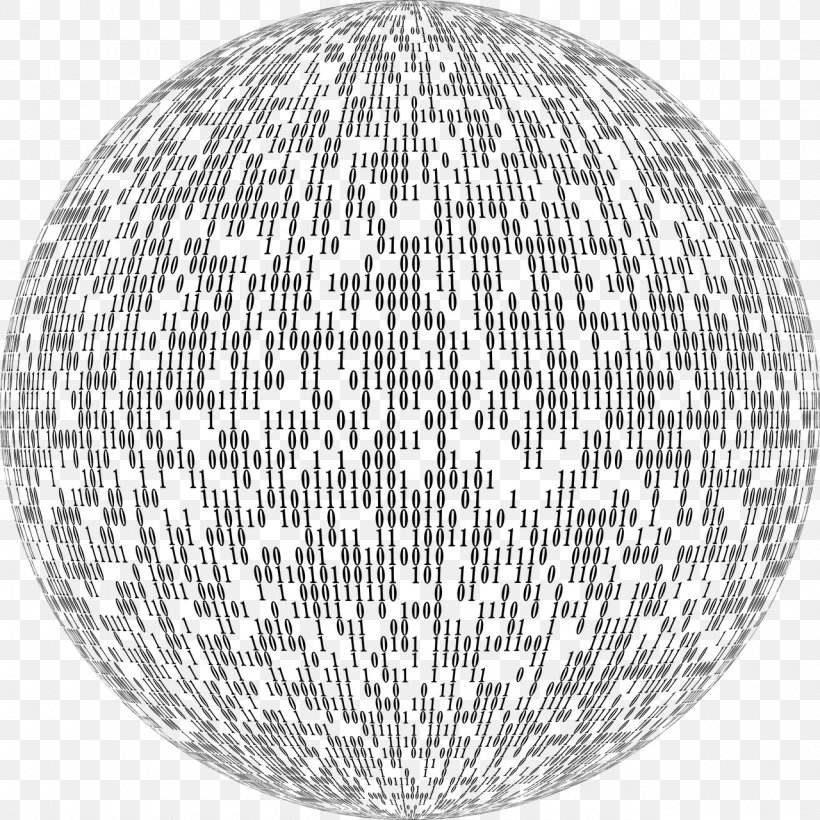 Binary Number Abstract Art Computer Software, PNG, 1280x1280px, Binary Number, Abstract Art, Ball, Binary Code, Black And White Download Free