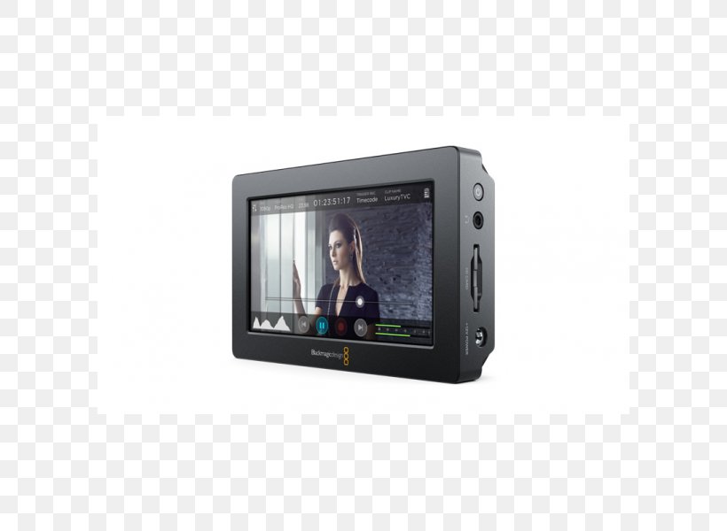 Blackmagic Design Video Assist AVIDAS5HD Serial Digital Interface Blackmagic Design Video Assist AVIDAS5HD Computer Monitors, PNG, 600x600px, 4k Resolution, Blackmagic Design, Blackmagic Cinema Camera, Camera, Cameras Optics Download Free