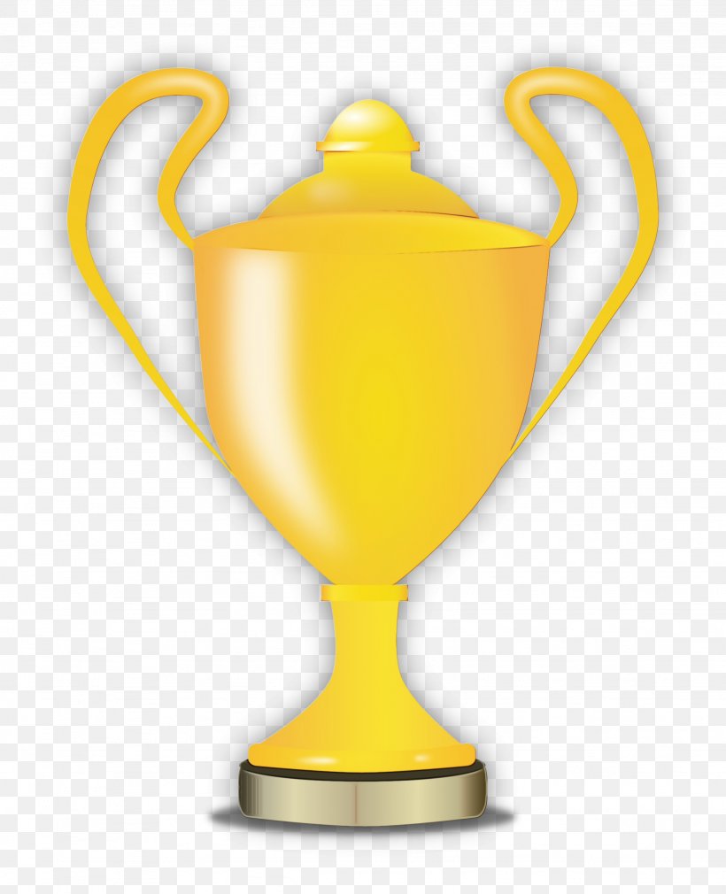 Trophy, PNG, 1947x2400px, Watercolor, Award, Drinkware, Paint, Tableware Download Free