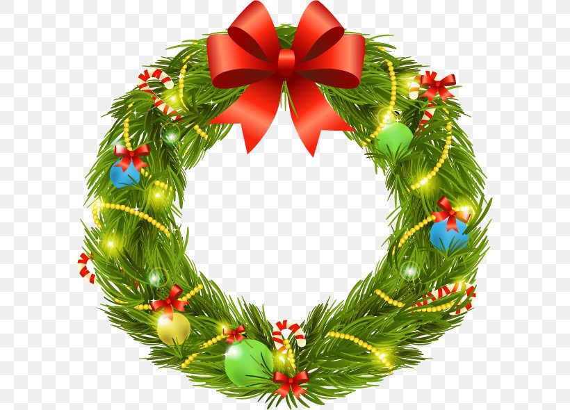 Garland Wreath, PNG, 598x590px, Garland, Christmas, Christmas Decoration, Christmas Ornament, Conifer Download Free