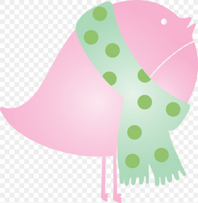 Polka Dot, PNG, 2921x3000px, Winter Bird, Cartoon Bird, Christmas Bird, Pink, Polka Dot Download Free