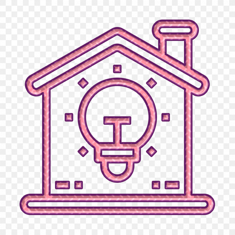 Home Icon Architecture And City Icon Lightbulb Icon, PNG, 1166x1166px, Home Icon, Architecture And City Icon, Lightbulb Icon, Line, Pink Download Free