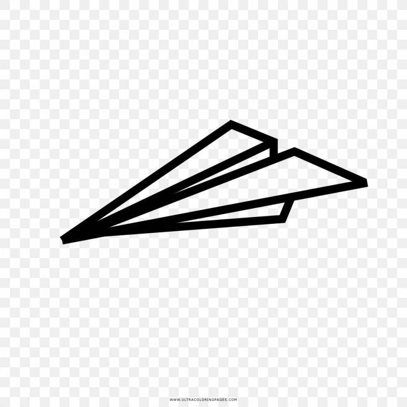 Paper Plane Airplane Drawing Coloring Book, PNG, 1000x1000px, Paper, Airplane, Ausmalbild, Aviation, Black And White Download Free