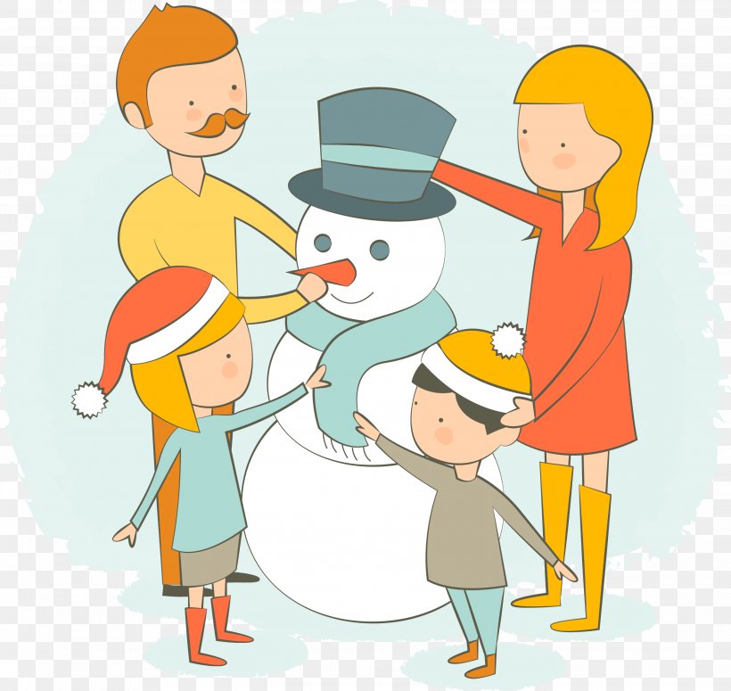 Snowman Family Clip Art, PNG, 2686x2539px, Snowman, Area, Art, Artwork, Boy Download Free