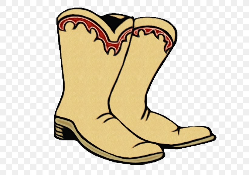 Footwear Clip Art Cowboy Boot Boot Shoe, PNG, 631x576px, Watercolor, Boot, Cowboy Boot, Footwear, Paint Download Free