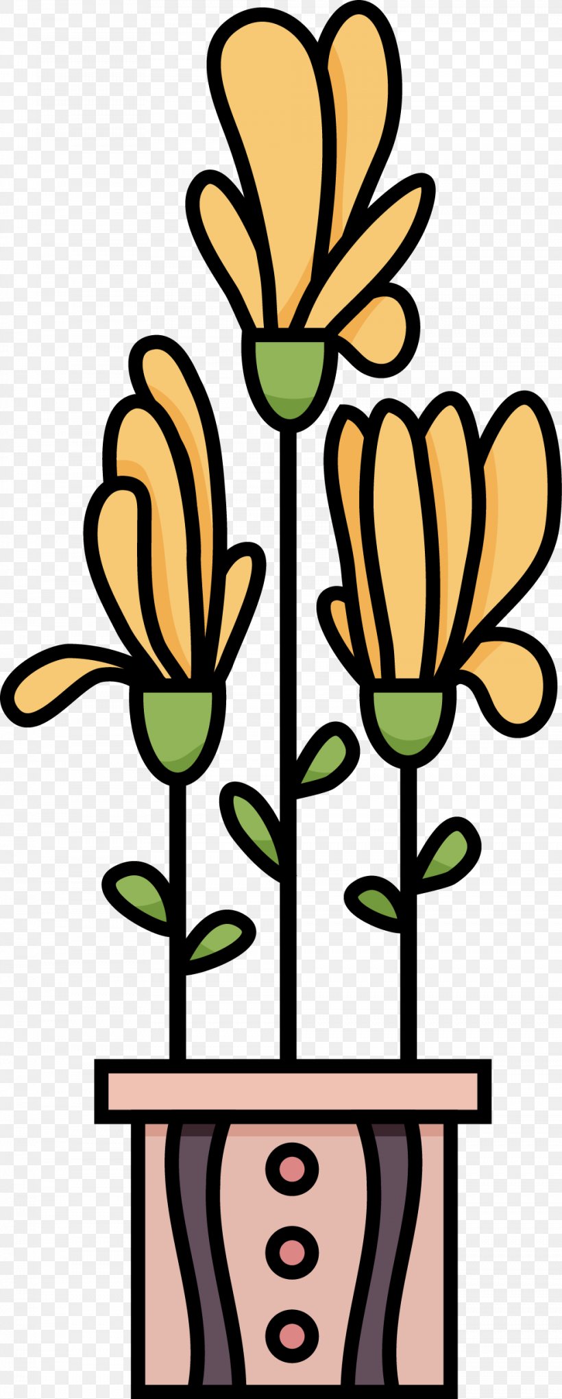 Floral Design Cut Flowers Common Sunflower Plant Stem Pattern, PNG, 984x2450px, Floral Design, Art, Artwork, Common Sunflower, Cut Flowers Download Free