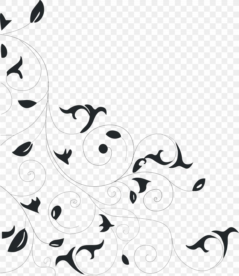 Plant Black And White Clip Art, PNG, 3789x4388px, Plant, Black And White, Designer, Medal, Monochrome Download Free