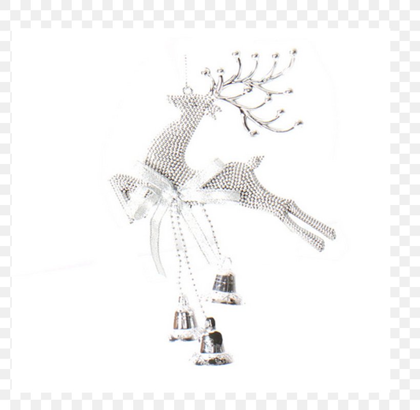 Reindeer Christmas Ornament Christmas Tree Christmas Decoration, PNG, 800x800px, Reindeer, Black And White, Christmas, Christmas Cracker, Christmas Decoration Download Free