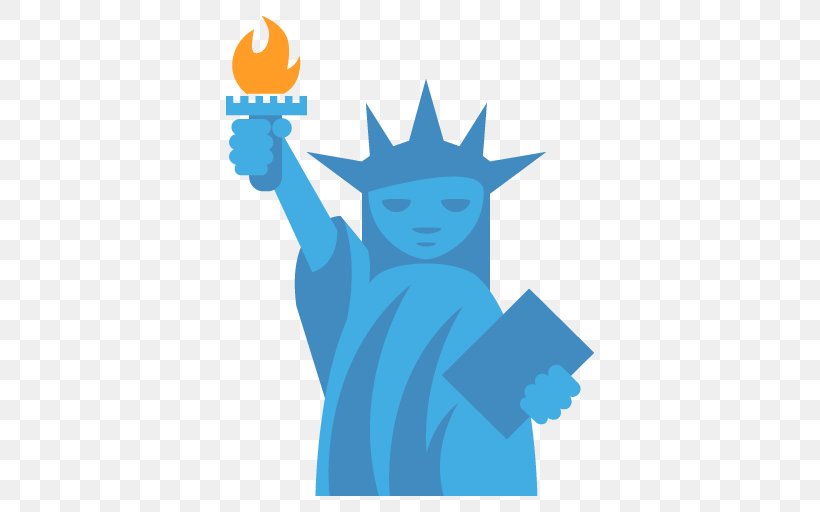 Statue Of Liberty Emoji Mobile Phones, PNG, 512x512px, Statue Of Liberty, Art, Azure, Building, Cartoon Download Free
