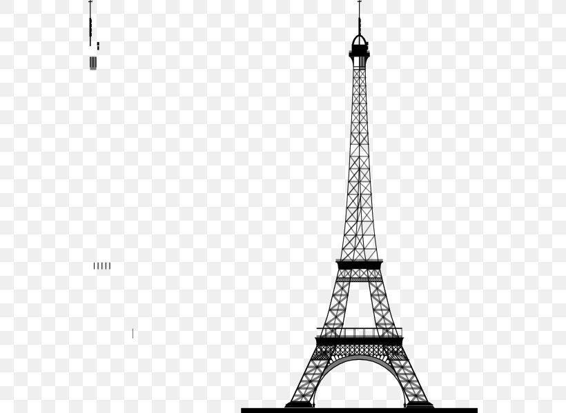 Eiffel Tower Drawing Clip Art, PNG, 564x599px, Eiffel Tower, Art, Black And White, Drawing, France Download Free