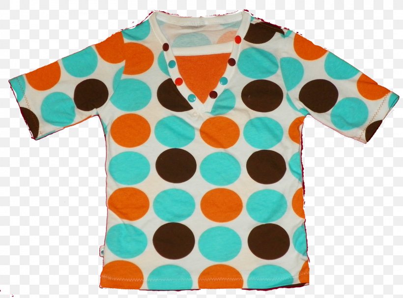 T-shirt Polka Dot Sleeve Shoulder Collar, PNG, 1600x1186px, Tshirt, Aqua, Blouse, Blue, Clothing Download Free
