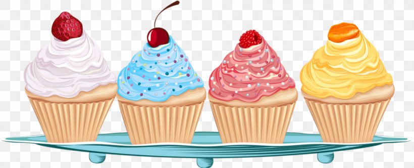 Sundae Cupcake Ice Cream Cones Frozen Yogurt, PNG, 985x400px, Sundae, Baking, Baking Cup, Biscuits, Buttercream Download Free