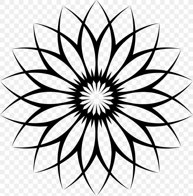 Line Art Drawing Flower Clip Art, PNG, 2230x2264px, Line Art, Art, Artwork, Black And White, Drawing Download Free