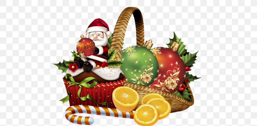 Christmas Ornament Gift Santa Claus Clip Art, PNG, 500x404px, Christmas, Basket, Cesta De Navidad, Christmas Decoration, Christmas Gift Download Free