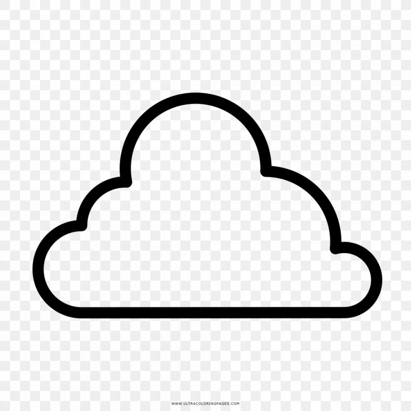 Drawing Cloud Coloring Book Rain, PNG, 1000x1000px, Drawing, Area, Ausmalbild, Black And White, Cloud Download Free