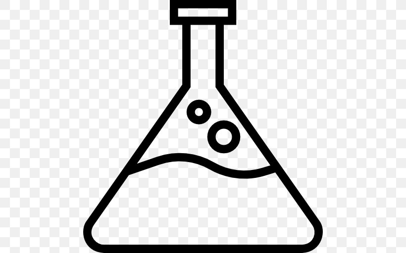 Laboratory Flasks Chemistry Science, PNG, 512x512px, Laboratory Flasks, Area, Black And White, Chemical Substance, Chemical Test Download Free