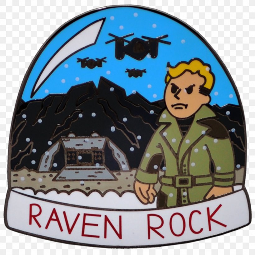 Lapel Pin Raven Rock Mountain Complex Christmas Fallout, PNG, 1024x1024px, Pin, Bob Ross, Cap, Christmas, Creativity Download Free