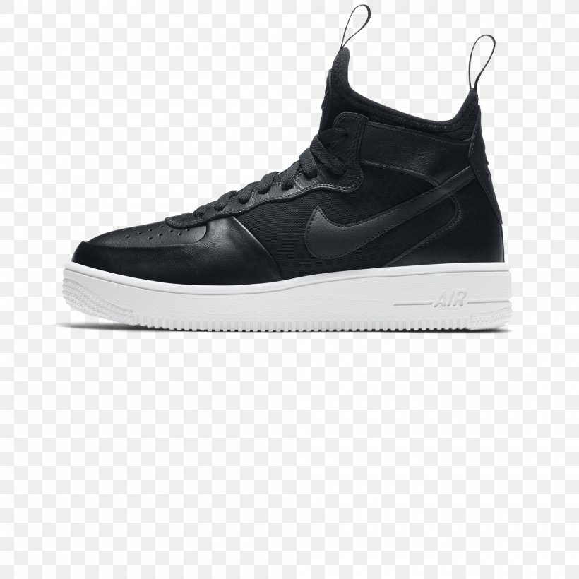 Nike Air Force 1 Ultraforce Mid Women's Black Sports Shoes Nike Air Max, PNG, 2000x2000px, Sports Shoes, Athletic Shoe, Basketball Shoe, Black, Brand Download Free