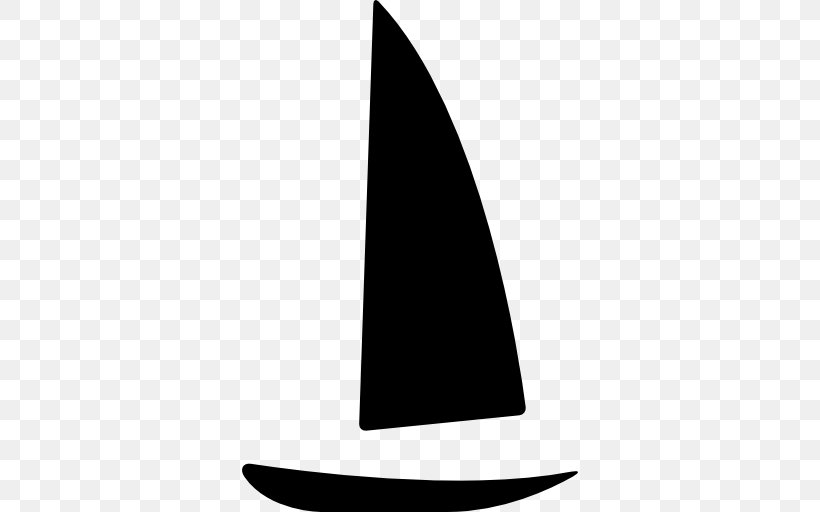 Sailboat Sailing, PNG, 512x512px, Sailboat, Black And White, Boat, Fin, Sail Download Free