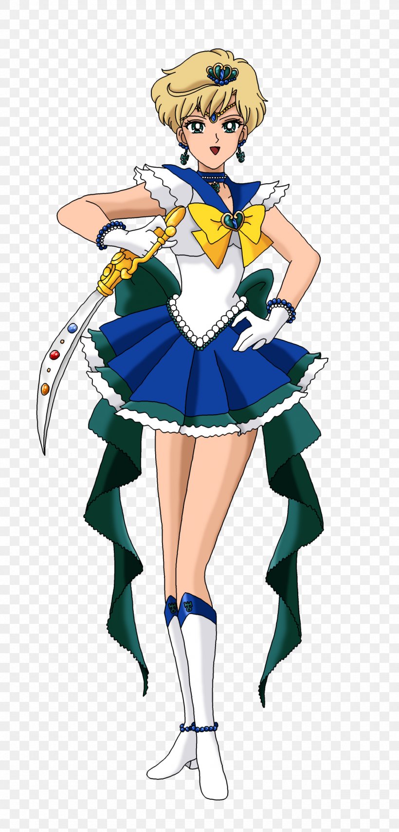 Sailor Uranus Sailor Neptune Sailor Moon Sailor Jupiter Sailor Mercury, PNG, 1280x2665px, Watercolor, Cartoon, Flower, Frame, Heart Download Free