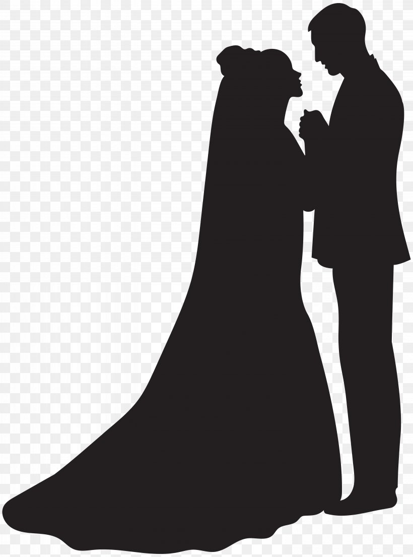 Silhouette Bridegroom Clip Art, PNG, 5934x8000px, Silhouette, Art Museum, Bing, Black And White, Bride Download Free