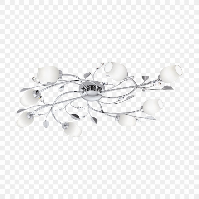 Eglo PITALE Glass Flower Semi Flush Light Ceiling Fixture Ceiling Light Fixtures, PNG, 2500x2500px, Ceiling Fixture, Black And White, Body Jewelry, Ceiling, Ceiling Light Fixtures Download Free