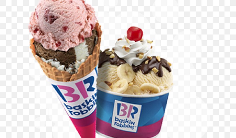 Ice Cream Parlor Sundae Baskin-Robbins Baskin Robbins, PNG, 640x480px, Ice Cream, Banana Split, Baskin Robbins, Baskinrobbins, Cafe Download Free