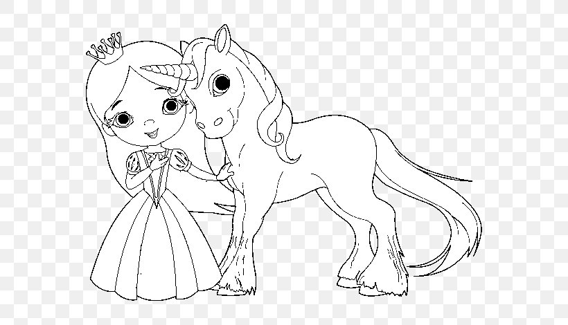 Coloring Book The Princess And The Unicorn Fairy Adult, PNG, 600x470px, Watercolor, Cartoon, Flower, Frame, Heart Download Free