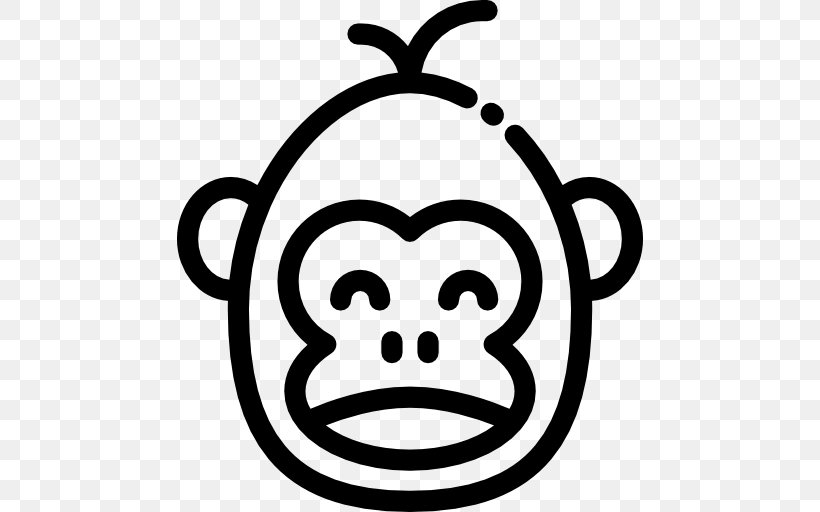 Gorilla Primate Ape Baboons Clip Art, PNG, 512x512px, Gorilla, Animal, Ape, Baboons, Black And White Download Free